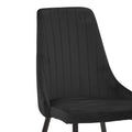 Scaun Azori, Catifea, Negru, 49x55x85 cm, imagine produs 6