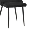 Scaun Azori, Catifea, Negru, 49x55x85 cm, imagine produs 7
