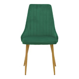 Scaun Azori by, tesatura catifea bej, natur, 49x55x85 cm - Verde