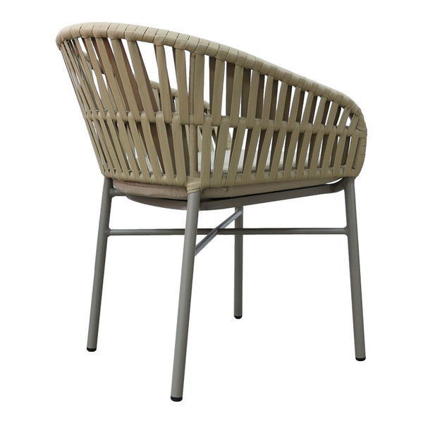 Scaun balansoar aluminiu maro, cu perna, 57x60x78 cm