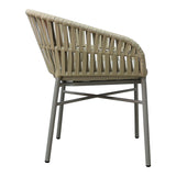 Scaun balansoar aluminiu maro, cu perna, 57x60x78 cm
