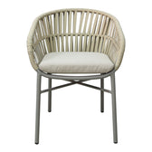 Scaun balansoar aluminiu maro, cu perna, 57x60x78 cm, perspectiva suplimentara