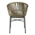 Scaun balansoar aluminiu maro, cu perna, 57x60x78 cm, foto produs