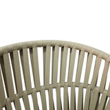 Scaun balansoar aluminiu maro, cu perna, 57x60x78 cm