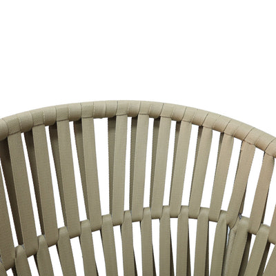 Scaun balansoar aluminiu maro, cu perna, 57x60x78 cm, foto produs 6