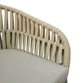 Scaun balansoar aluminiu maro, cu perna, 57x60x78 cm, foto produs 7