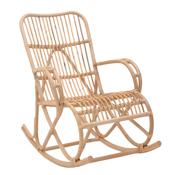 Scaun balansoar Cormeny Natural ratan, 108x71x103 cm