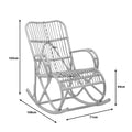 Scaun balansoar Cormeny Natural ratan, 108x71x103 cm, foto produs 8