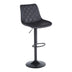 Scaun bar ajustabil Libra, Metal, 49x55x115 cm, Negru