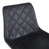 Scaun bar ajustabil Libra, Metal, Negru, 49x55x115 cm