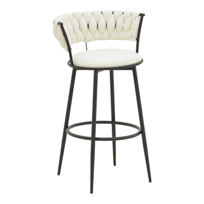 Scaun bar Alkia, Bej, 50x56x95 cm, imagine suplimentara
