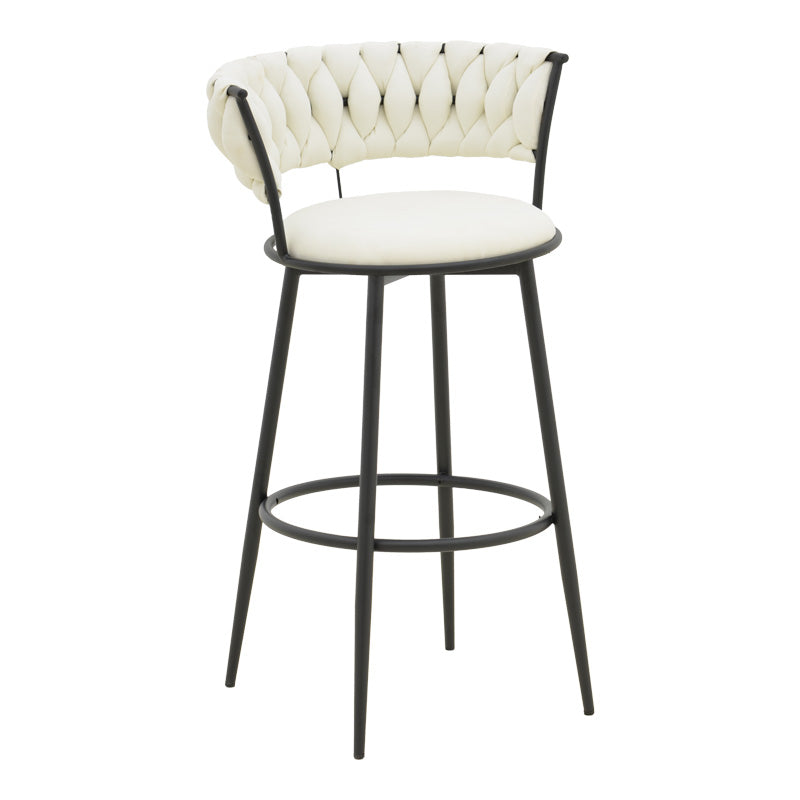 Scaun bar Alkia, Bej, 50x56x95 cm, imagine suplimentara
