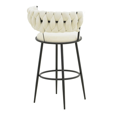 Scaun bar Alkia, Bej, 50x56x95 cm, detaliu produs