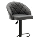 Scaun bar Balina, inaltime ajustabila, negru, 52x53x89 cm, detaliu produs