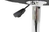 Scaun bar Coozy metal, reglabil pe inaltime, 47x45x90 cm - Alb