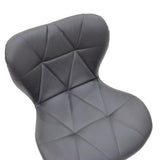 Scaun bar Coozy metal, reglabil pe inaltime, 47x45x90 cm - Argintiu