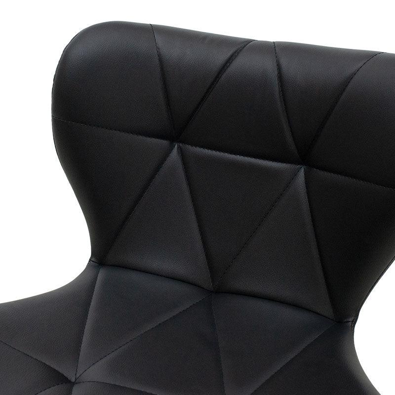 Scaun bar Coozy metal, reglabil pe inaltime, 47x45x90 cm - Negru