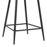 Scaun bar cu funcție ajustabilă Perch, Metal & Catifea, Negru - Antracit, 50x43x99 cm
