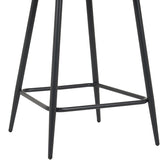 Scaun bar cu funcție ajustabilă Perch, Metal & Catifea, Negru - Antracit, 50x43x99 cm, foto produs 6