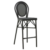 Scaun bar Dezyan, Negru - Maro, 41x54x116 cm - Negru