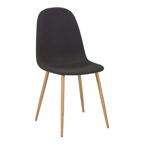 Scaun Bella Gri deschis cu-metal, Natural, 43x52x88 cm