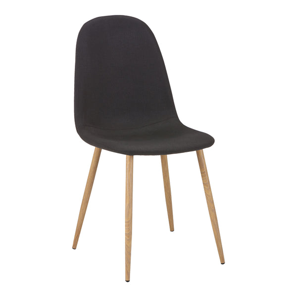 Scaun Bella Gri deschis cu-metal, Natural, 43x52x88 cm