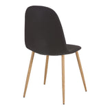 Scaun Bella Gri deschis cu-metal, Natural, 43x52x88 cm - Antracit