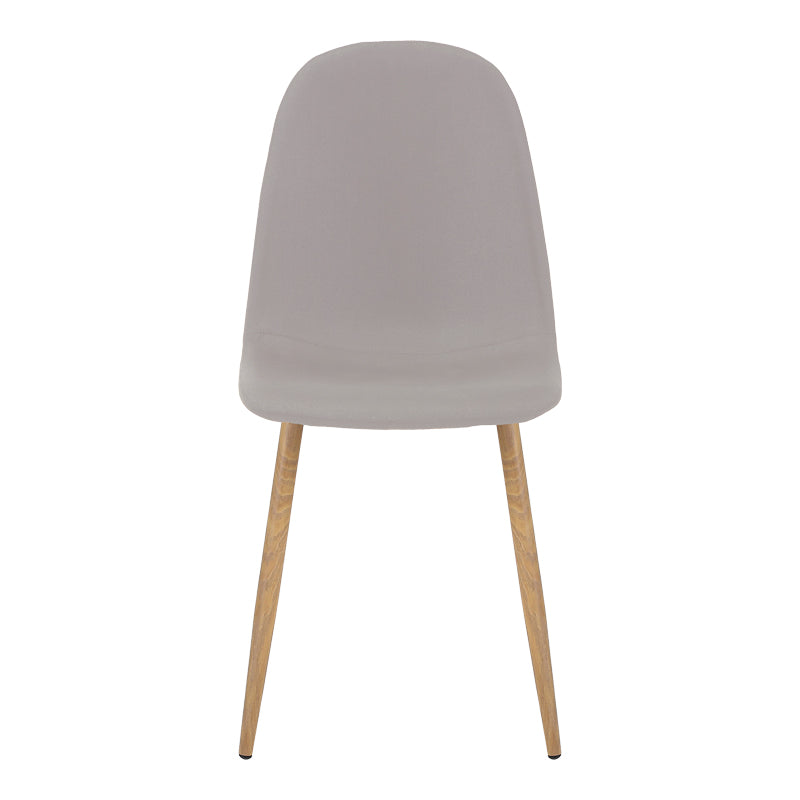 Scaun Bella Gri deschis cu-metal, Natural, 43x52x88 cm - Gri deschis