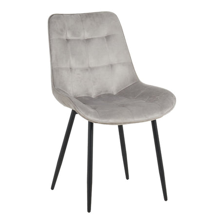 Scaun Berne, Velur, Gri Antracit, 53x62x84 cm