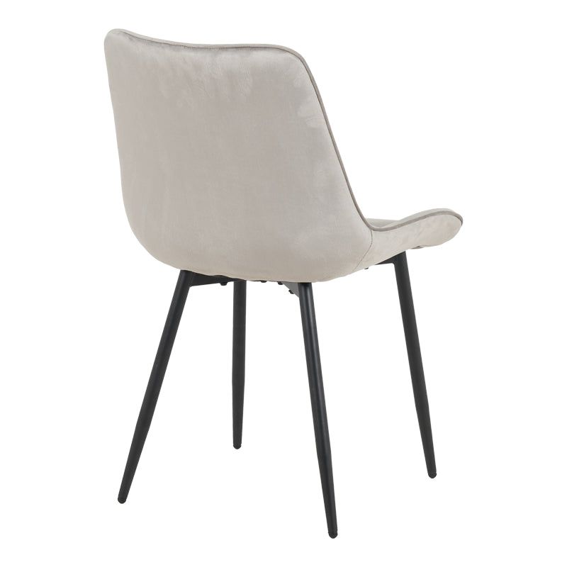 Scaun Berne, Velur, Gri Antracit, 53x62x84 cm - Gri
