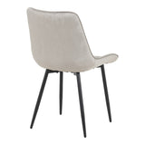 Scaun Berne, Velur, Gri Antracit, 53x62x84 cm - Gri