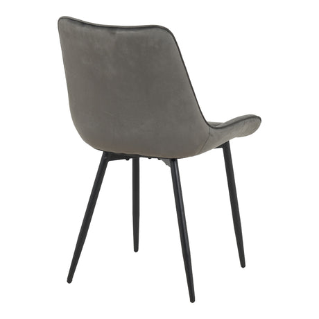 Scaun Berne, Velur, Gri Antracit, 53x62x84 cm
