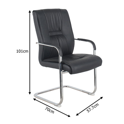 Scaun Biani, Negru, 58x70x101 cm, imagine produs 6
