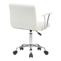 Scaun birou Buleco pu, alb, 56x46x74-86 cm, imagine suplimentara