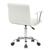 Scaun birou Buleco pu, alb, 56x46x74-86 cm, imagine suplimentara
