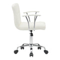 Scaun birou Buleco pu, alb, 56x46x74-86 cm, detaliu produs