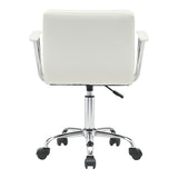 Scaun birou Buleco pu, alb, 56x46x74-86 cm