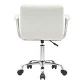 Scaun birou Buleco pu, alb, 56x46x74-86 cm, foto produs
