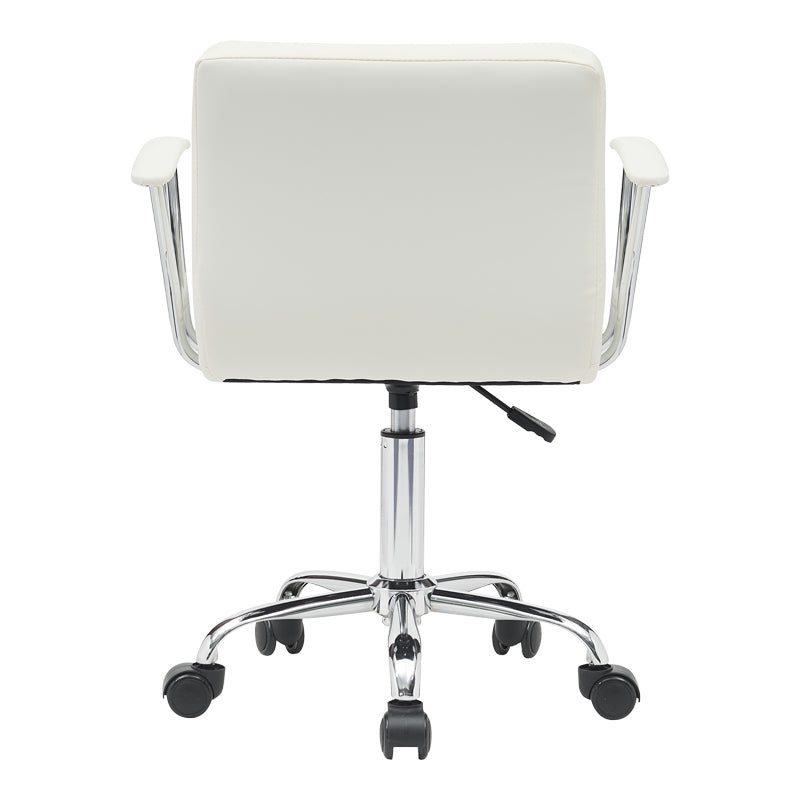 Scaun birou Buleco pu, alb, 56x46x74-86 cm, foto produs