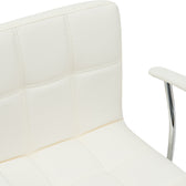 Scaun birou Buleco pu, alb, 56x46x74-86 cm, foto produs 6