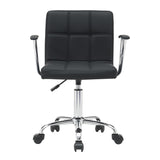 Scaun birou Buleco pu, negru, 56x46x74-86 cm