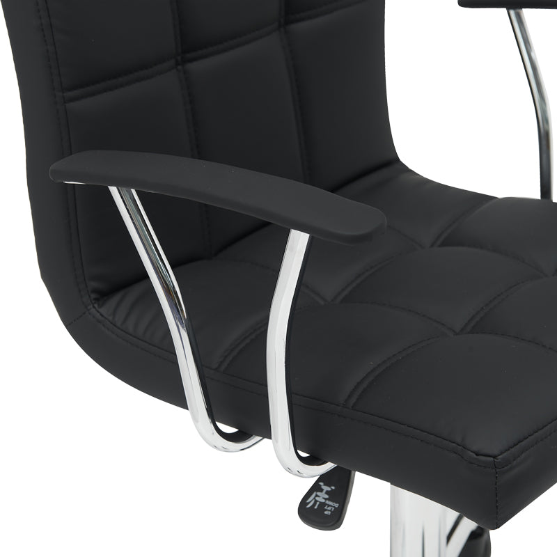 Scaun birou Buleco pu, negru, 56x46x74-86 cm