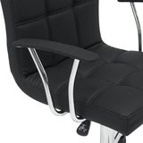Scaun birou Buleco pu, negru, 56x46x74-86 cm