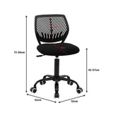 Scaun birou copii Kador, Negru, 52x52x72-94 cm