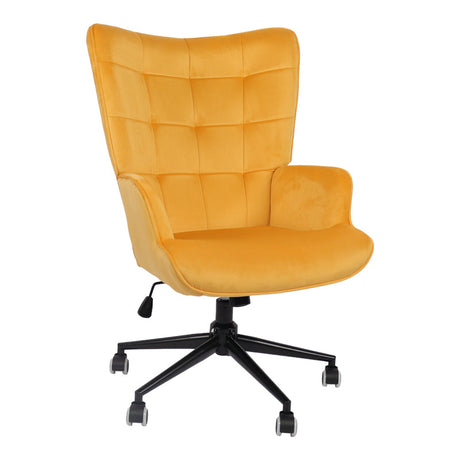 Scaun de birou directorial Lobima, catifea, 68x71x112 cm