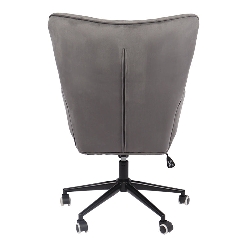 Scaun de birou directorial Lobima, catifea, 68x71x112 cm - Antracit