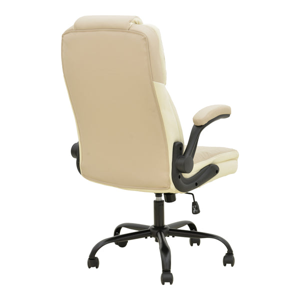 Scaun birou directorial cu funcție ergo Stellar, Bej-Ecru, Bej, 70x77x110-119 cm