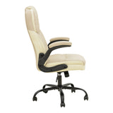 Scaun birou directorial cu funcție ergo Stellar, Bej-Ecru, Bej, 70x77x110-119 cm