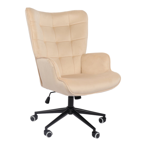 Scaun de birou directorial Lobima, catifea, 68x71x112 cm