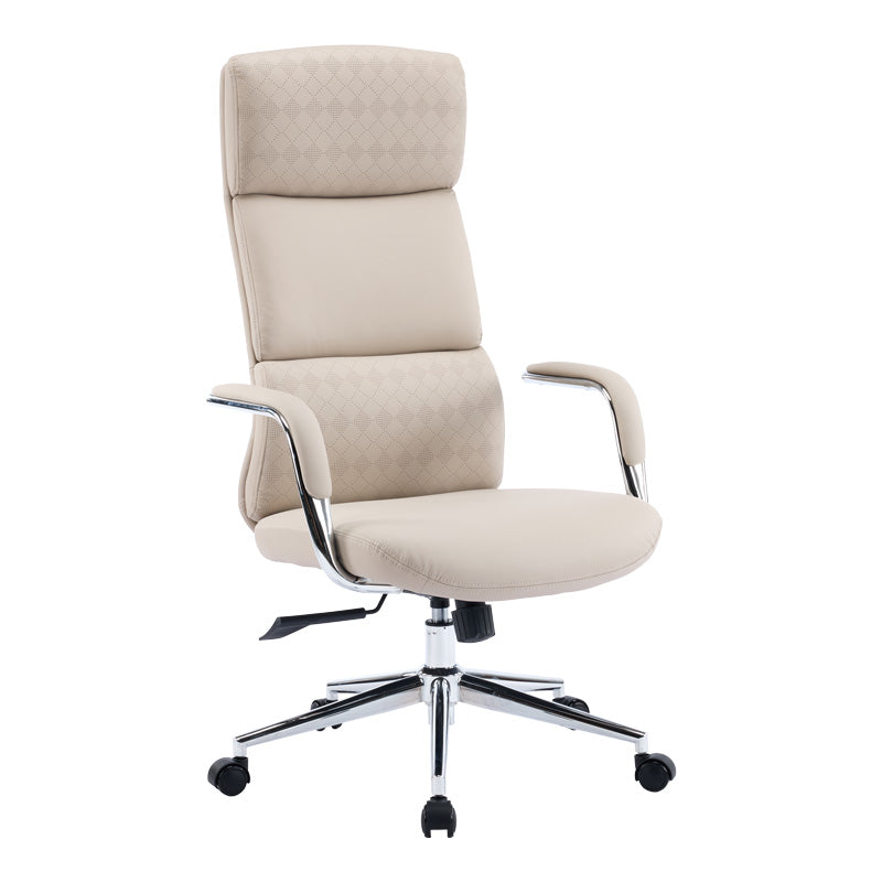 Scaun birou ergonomic Bendona, Bej, 71x78x119-127 cm